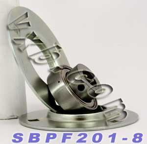 SBPF201-8 1/2 Pressed Steel Bearing 3-Bolt Flanged Mounted Bearing