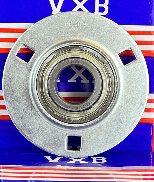 SBPF206-18 Pressed Steel Housing Bearing 3-Bolt Flanged Mounted