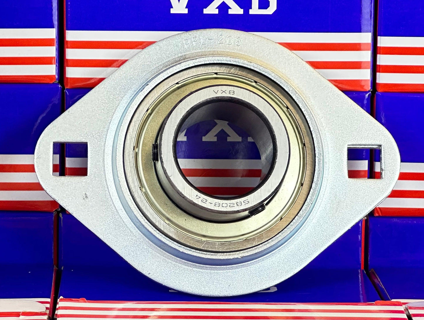 SBPFL208-24 Pressed Steel Bearing 2-Bolt 1-1/2" Flanged Mounted