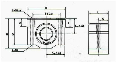 SC30UU 30mm Slide Unit Ball Bushing Block Linear Motion