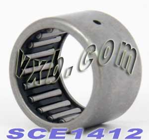 SCE1412 Needle Roller Bearing 7/8" x 1-1/8" x 3/4" - Shell Type