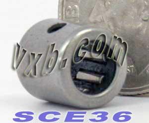 SCE36 Miniature Needle Bearing 3/16" x 11/32" x3/8"