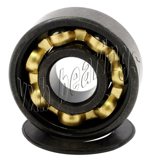 8-Pack 608B-2RS Skateboard Sealed Bearings - Bronze Cage & Black Seals 8x22x7mm