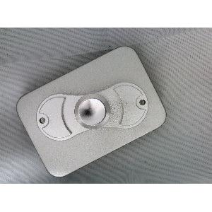 Silver look Aluminum Dual Fidget Hand Spinner Toy 42Q