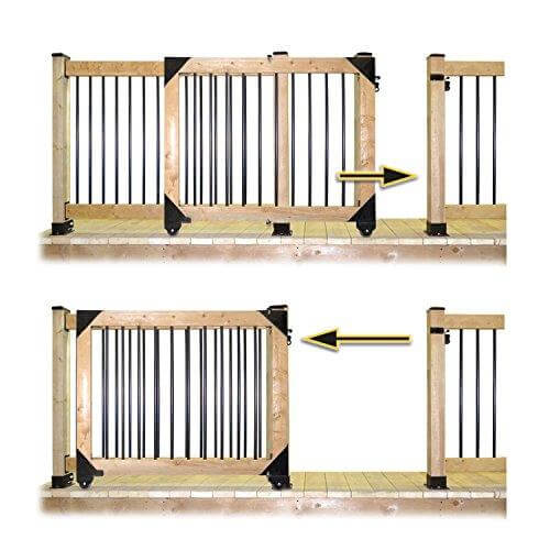 Sliding Gate Hardware Kit Black