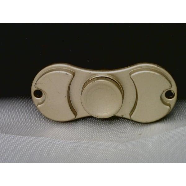 Small Brass color Aluminum Dual Fidget Hand Spinner Toy 42Q