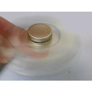 Small Brass color Aluminum Dual Fidget Hand Spinner Toy 42Q