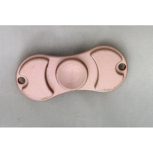 Small Pink Aluminum Dual Fidget Hand Spinner Toy 42Q