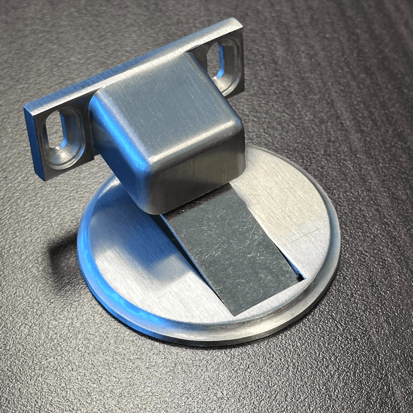 Stainless Steel Magnetic Door Stop - Catch Metal Holder Stopper Matte Brushed