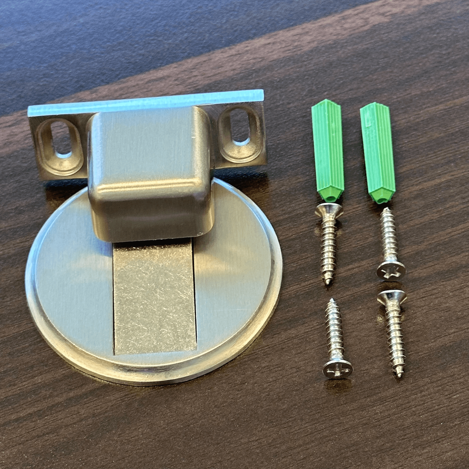 Stainless Steel Magnetic Door Stop - Catch Metal Holder Stopper Matte Brushed