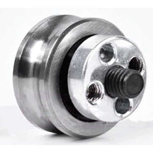 U Groove Ball Bearing + Fixing Screw Double Row Pulley SG15 + Eccentric Wheel