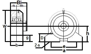 UCPAS202-15mm Pillow Block Tapped Base 15mm Bore Set Screw Bearing