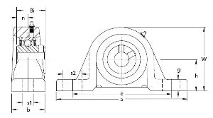UCSLP202-9 Bearing Pillow Block Low Shaft Height 9/16