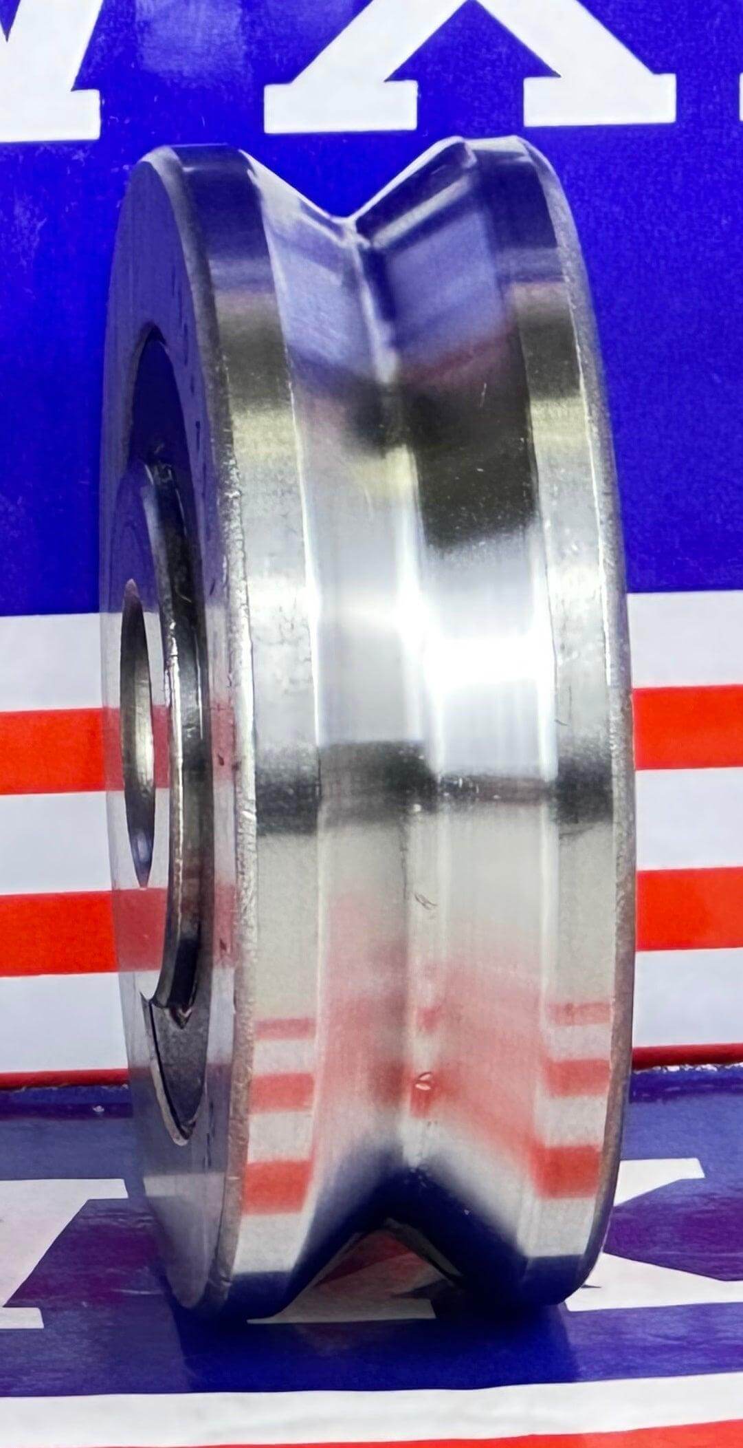 V10x45x15/17mm V Groove Track Roller Bearing With Extended Inner 2mm