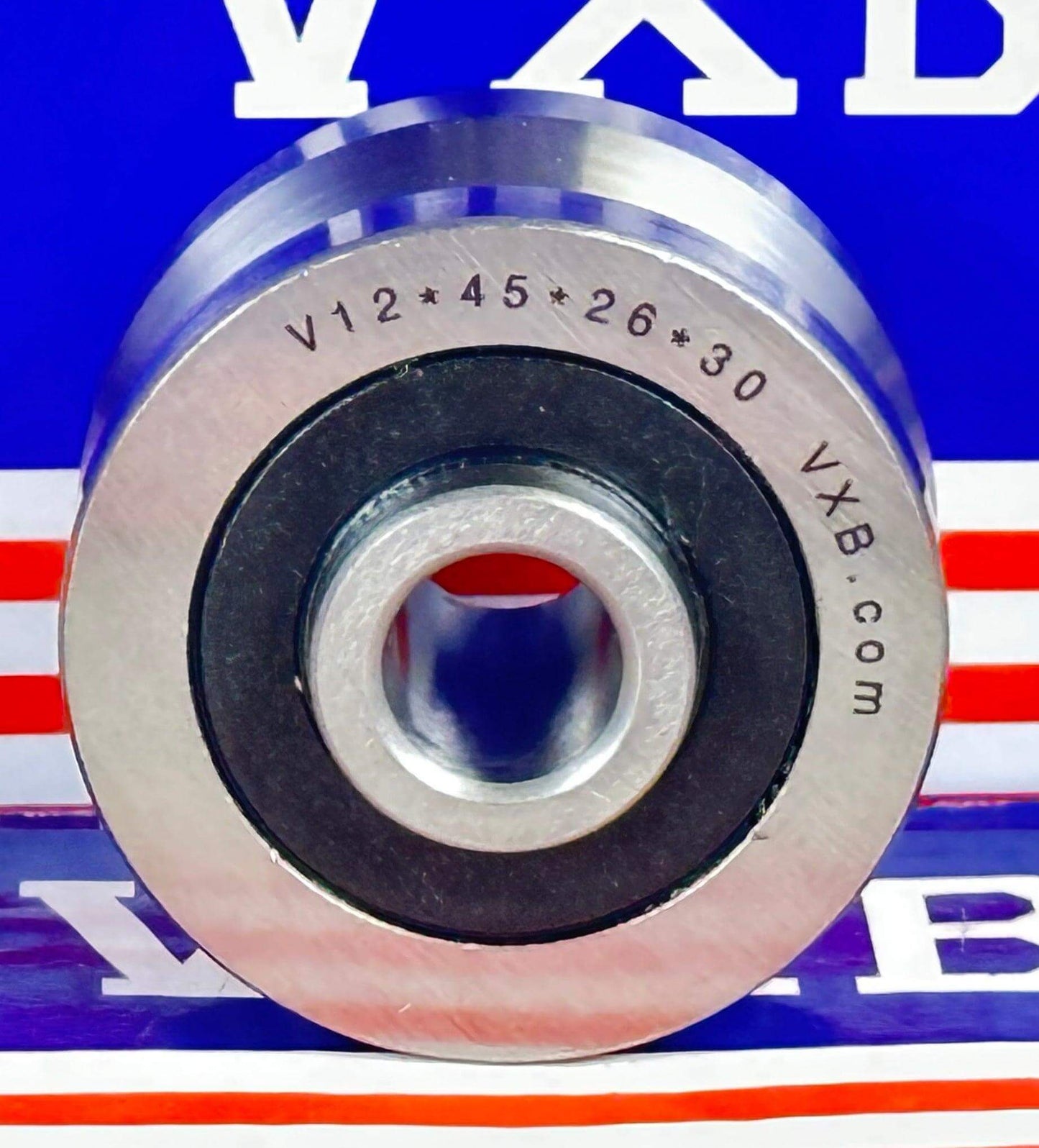 V12x45x26-30mm V Groove Track Roller Bearing With Extended Inner 4mm