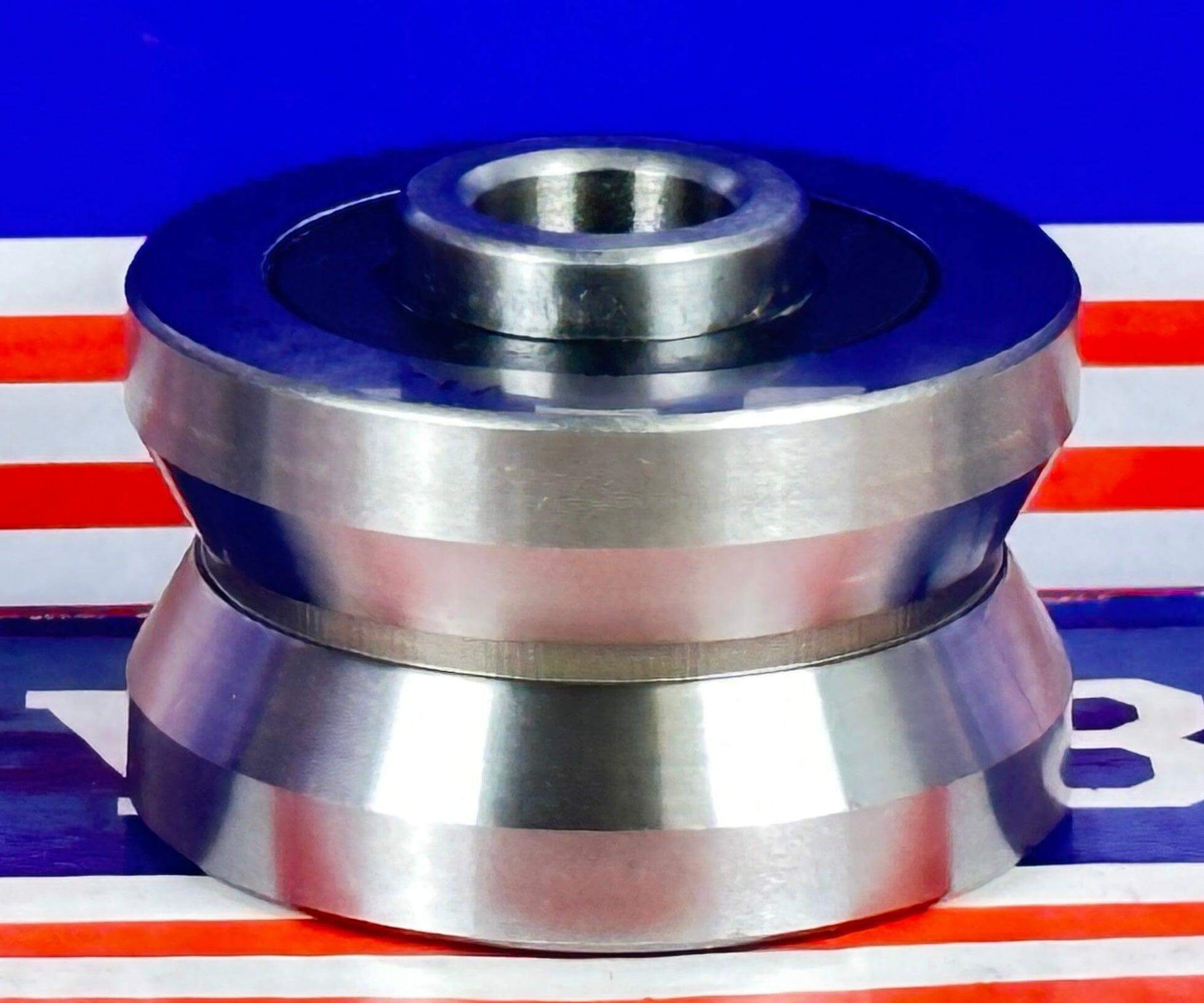 V12x45x26-30mm V Groove Track Roller Bearing With Extended Inner 4mm