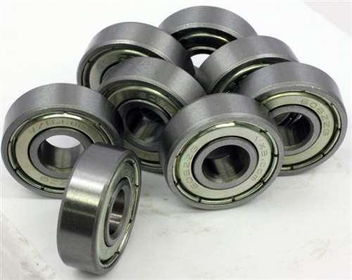 8-Pack Skateboard Bearings, Double Shielded, Silver 608 ZZ
