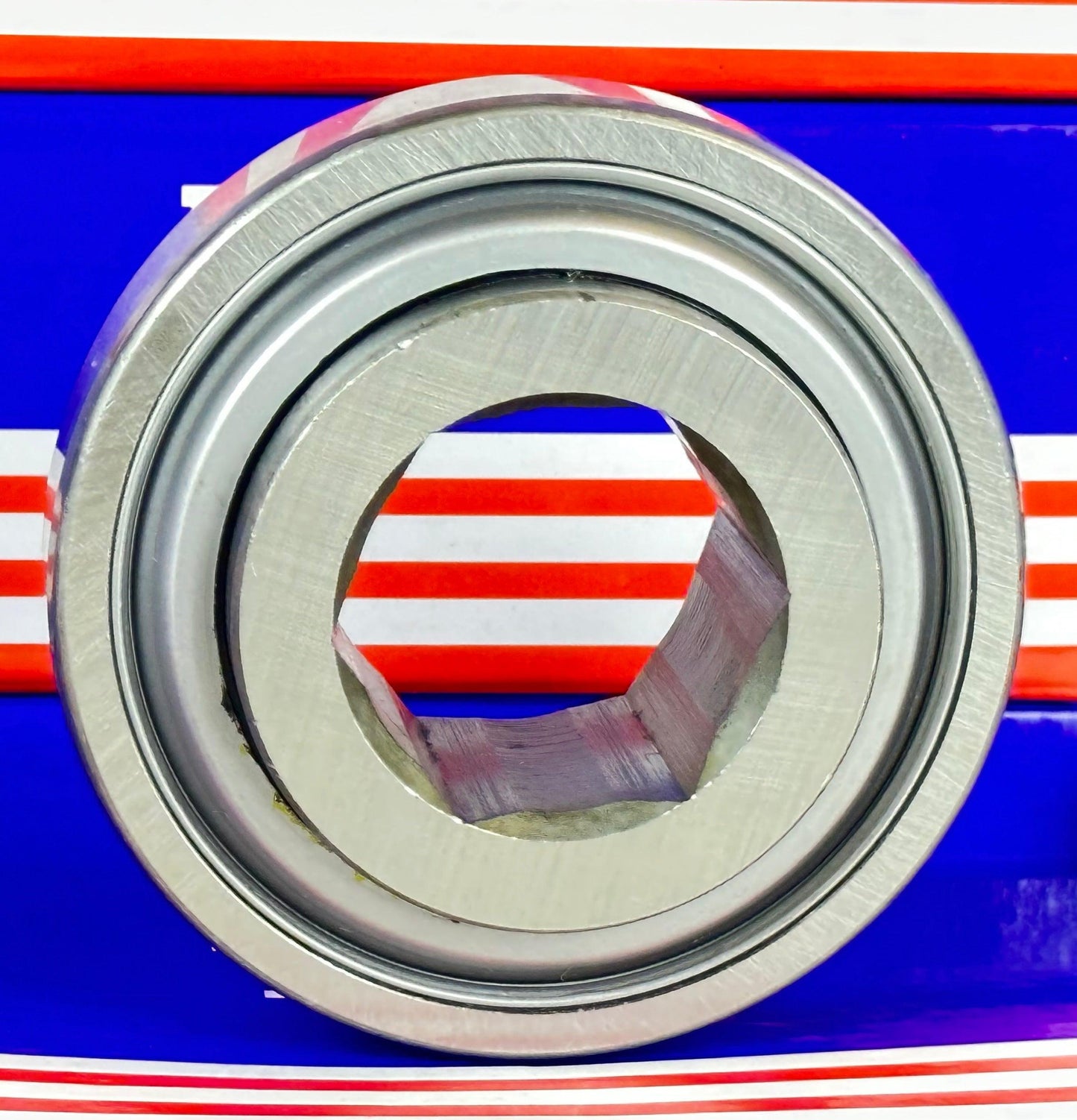 W208PP16 Agriculture Heavy Duty Disc Harrow Bearing, 1-1/4" hex Bore, Non-Relubricable, Two Triple Lip Seals