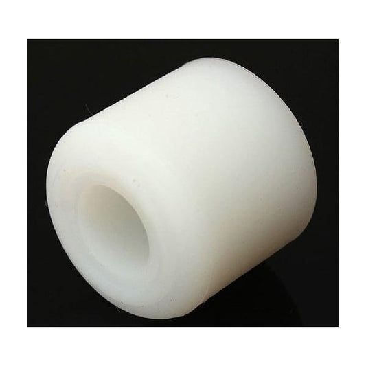 White Rubber Door Stop Stopper Cylinder 17x28x25mm