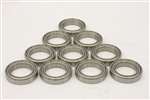 10 Bearing 1.5x4x2 Metal Shielded Miniature Ball Bearings