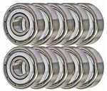 10 Bearing 5x10 Shielded 5x10x4 Miniature Ball Bearings