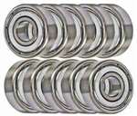 10 Bearing 6x12 Shielded 6x12x4 Miniature Ball Bearings