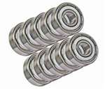 10 Shielded Bearing R155ZZ 5/32"x5/16"x1/8" inch Miniature 