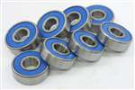 16 inline Skate Sealed Bearing Bronze Cage Ball Bearings