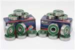 16 inline Skate Bearing Nylon Cage Sealed Ball Bearings