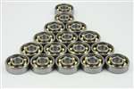 16 inline Skate Bearing Nylon Cage Open Ball Bearings