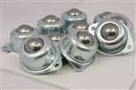 2 Holes Flange Ball Transfer Unit Set of 10 Mounted Bearings