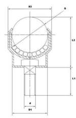 Bolt Type Ball Transfer Unit pack of 10 Ball Bearings