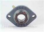 FHFD203-17mm Bearing Flange Light Duty 2 Bolt 17mm Ball