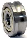 LFR50/8KDD 8mm ID x 4mm U Groove Track Roller Bearing Track